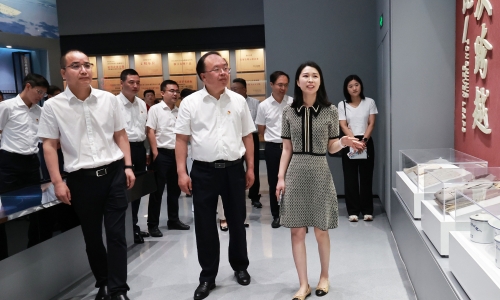 平湖市党政代表团莅临爱游戏全站app官方网站调研
